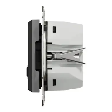Розетка Schneider Electric 2-я USB внутр. А+С, 3А, 45Вт, без рамки, антрацит 