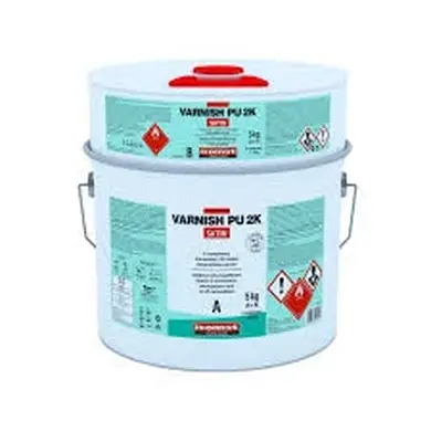Полиуретановый защитный лак Isomat VARNISH-PU 2K Satin Комплект (А+В) 5 кг, прозрачный