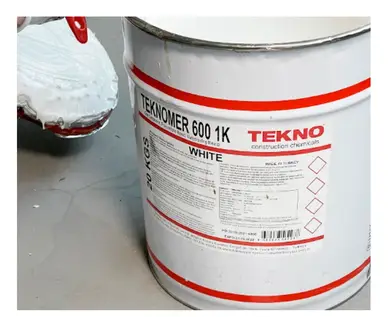 Полиуретановая однокомпонентная гидроизоляция TEKNO Teknomer 600 1K 20 кг, Белая