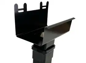 Воронка Stal Galeco BEZOKAPOWY система 125/70х80 RAL 9005 Черный