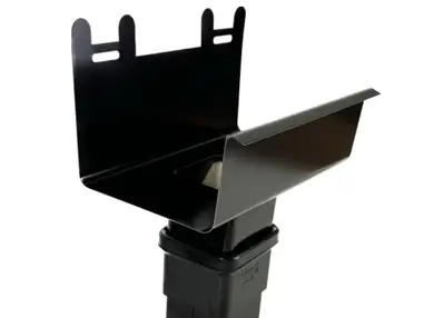 Воронка Stal Galeco BEZOKAPOWY система 125/70х80 RAL 9005 Черный