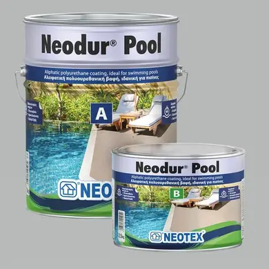 Аліфатичне поліуретанове покриття NEOTEX Neodur Pool 5 кг RAL 7035 Світло-сірий
