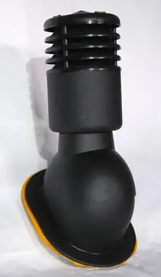 Вентиляційний вихід Krono-Plast KPІО Ø150 для плоских дахів утеплений Чорний