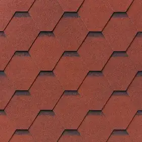 Битумная черепица IKO Superglass Нех 20 Tile Red Ultra