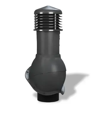 Вентиляційний вихід неізольований для металочерепиці Wirplast WiroVent PERFEKTA K53 Ø150/500 мм антрацит