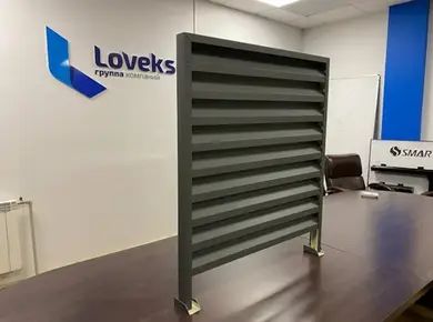 Паркан Жалюзі LVKS Optima 124/110мм Україна 0,45 PEMA RAL 7024