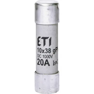 Предохранитель ETI CH 10x38 gPV 20A 1000V (30kA)