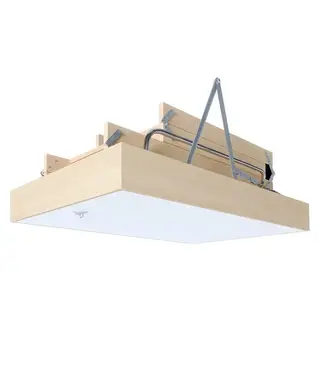 Горищні сходи Bukwood Double Luxe Long дерев'яні 4-секційні Н305см 110х70 см
