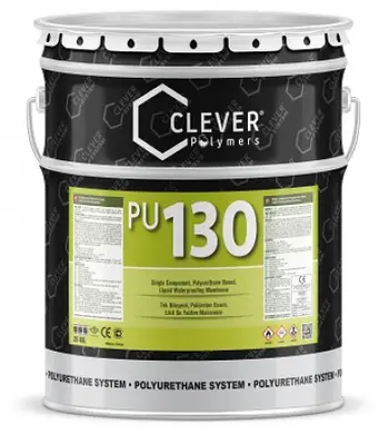 Полиуретановая гидроизоляция Clever Polymers PU BASE 130 25 кг, Серая