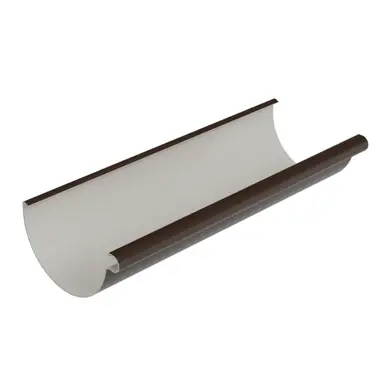 Желоб Galeco PVC система 90/50, 3 м.п. RAL 8019 Темно-коричневый