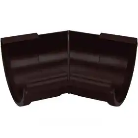 Угол желоба внутренний Galeco PVC система 90/50 135° RAL 8019 Темно-коричневый