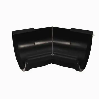 Кут ринви внутрішній Galeco PVC система 110/80 135° RAL 9005 Чорний