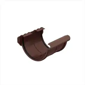 Муфта ринви Galeco PVC система 130/100 RAL 8017 Шоколадно-коричневий