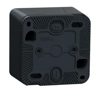 Выключатель Schneider Electric 1-кл. внеш. проходной IP55 "MUREVA S" черный (10А) (C2) 