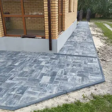 Тротуарна плитка Блок - Форт Рокко 40 Капучіно 300х300, 300х150, 150х150 мм