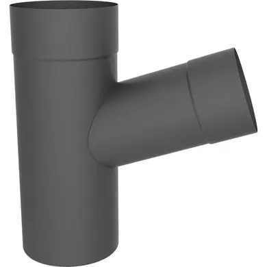 Тройник 72˚, 80/80 Zambelli Robust система 127/80 RAL 7037 Серый