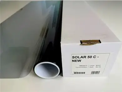 Сонцезахисна енергозберігаюча плівка Solar Screen Solar 50 C (30.5 м/1.524 м/40 мкм)