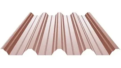 Профнастил GOOD ROOF ПН-57 Матполиэстер Малайзия/Вьетнам/Индия/Корея, 0,43-0,45 мм RAL 8004 Терракот