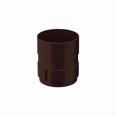 Муфта труби Galeco PVC система 110/80 RAL 8019 Темно-коричневий