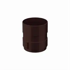 Муфта труби Galeco PVC система 110/80 RAL 8019 Темно-коричневий
