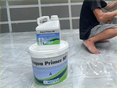 Епоксидна ґрунтовка NEOTEX Acqua Primer NP Комплект (A+B) 14 кг світло-сірий