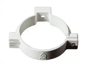 Хомут труби з дюбелем ProAqua система 150/110, 12х200 (комплект) RAL 9010 Білий