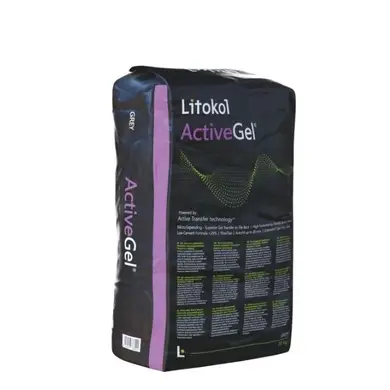 Адаптивний полімерний гелеподібний клей Litokol ActiveGel® мішок 20 кг, сірий