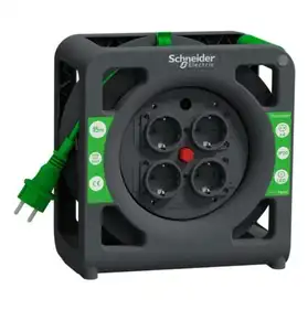 Удлинитель-катушка Schneider Electric 4гн 15м З/К (3х1,5мм2) IP20 "Compact" (C3)
