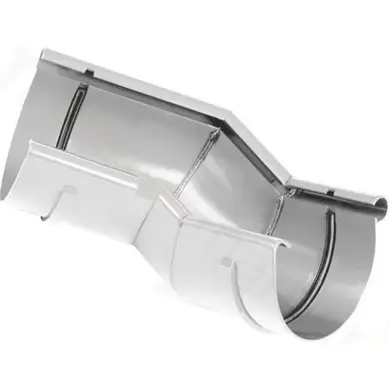 Угол наружный разно-плоскостной BRYZA система 150/110 Белый RAL 9010 (63-260BI)