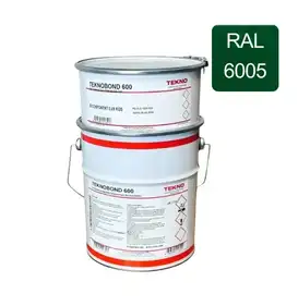 Эпоксидная краска для бетонных полов TEKNO Teknobond 600 Комплект (А+В) 5 кг, зеленый (RAL 6005)