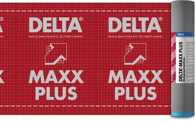 Супердиффузионная мембрана с двумя самоклеющимися лентами  Dörken Delta-Maxx Plus 1.5х50м