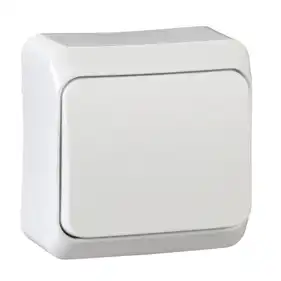 Вимикач Schneider Electric 1-кл зовн. IP20 "Prima" білий (С1) 