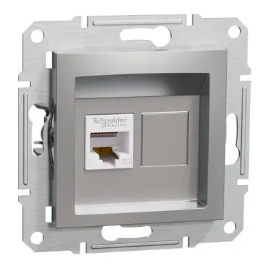 Розетка Schneider Electric комп. RJ-45 внутр. "ASFORA" без рамки алюм. (C1) 