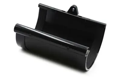 Муфта желоба RainWay система 90/75 RAL 9005 Черный