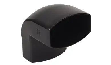 Отвод 87⁰ Nicoll система 28 Ovation 125/90х56 Черный