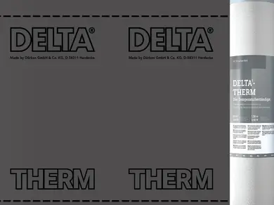 Супердифузійна мембрана з двома зонами проклеювання Dörken Delta-Therm Plus 1.5х50м