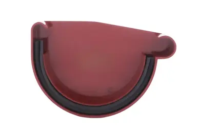Заглушка желоба правая PROFIL система 130/100 RAL 3005 Красный