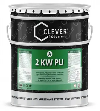 Поліуретанова гідроізоляція Clever Polymers 2KW PU 6 кг, Блакитний