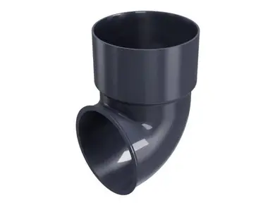 Колено сливное Regenau 87,5° система 125/100 RAL 7024 Графитовый