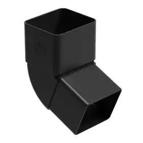 Колено Galeco PVC² система 135/70х80, 67° RAL 9005 Черный