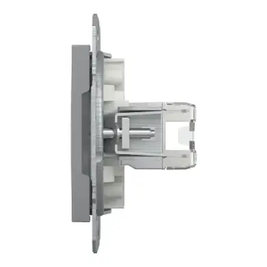 Розетка Schneider Electric комп. RJ-45 внутр. "ASFORA" без рамки сталь (C2) 