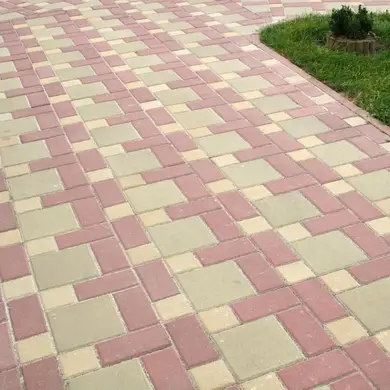 Тротуарна плитка Золотий Мандарин Квадрат великий 60 Гірчичний фаска 200х200