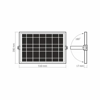 LED прожектор автономный Videx 3740Lm 5000K (VL-FSO5-3005)