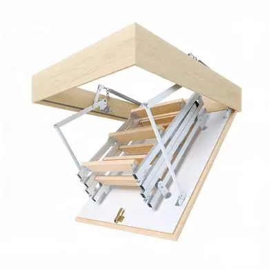 Чердачная лестница Bukwood ECO+ Metal Mini 4-секционные Н265см 100х70 см