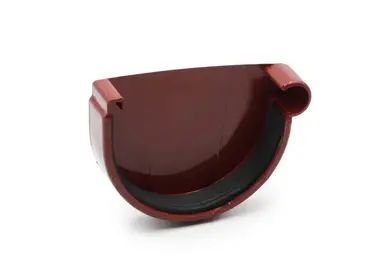 Заглушка желоба правая RainWay система 90/75 RAL 3004 Красный