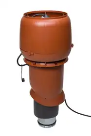Вентилятор з шумопоглиначем VILPE Е 190 Р 125/500 цегляний