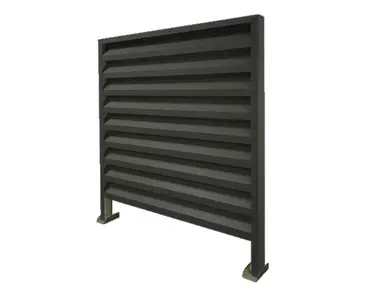 Забор Жалюзи LVKS Optima 124/110мм Словакия U.S.Steel 0,45 PEMA RAL 9005