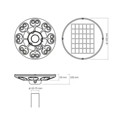 LED светильник автономный Videx 500Lm настенный 5000K (VL-BHSO-002-S)
