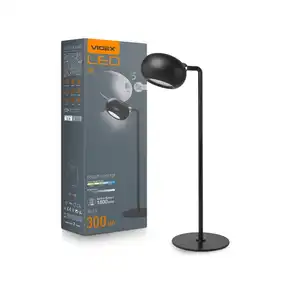 LED настольная лампа Videx с аккумулятором 3W 3000-5500K Черная (VLE-TF18B)