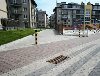 Тротуарная плитка Brukland Кирпич (без фаски) 60 Коричневый 200х100 мм